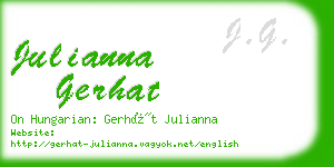 julianna gerhat business card